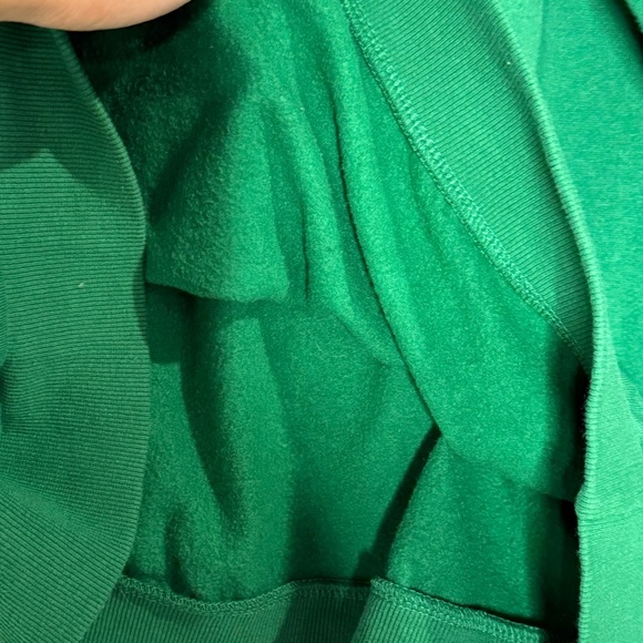 Peanuts Snoopy Christmas Lights Pullover Sweatshirt Green Size L Unisex Holiday - Picture 7 of 7